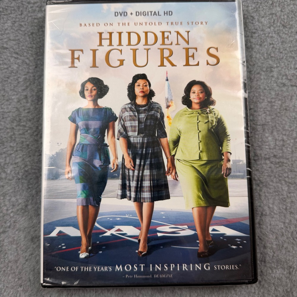 Hidden Figures DVD + Digital HD 2017 NASA True Story Movie New Sealed